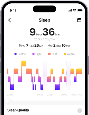 Understand your sleep patterns - Smartphone